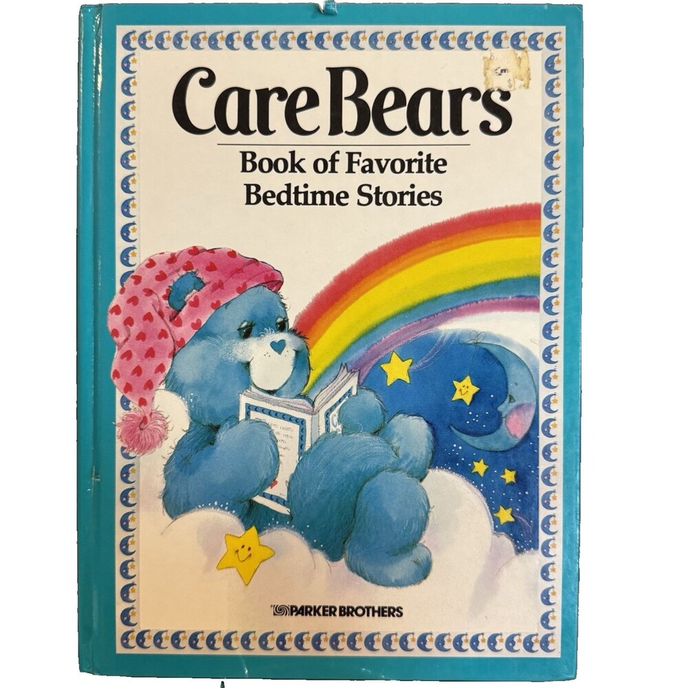 Vtg 1984 Care Bears Book of Favorite Bedtime Stories Hardcover Parker Bros Flaw